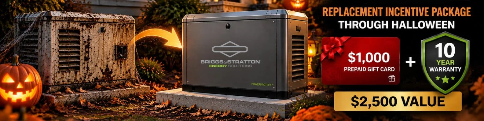 Home 2 Briggs & Stratton Replacement Generator Promo